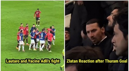 Intense Showdown: AC Milan vs Inter - Zlatan Furious, Lautaro and Adli Clash 