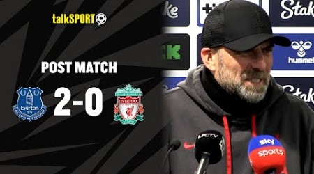 Klopp Is FRUSTRATED With Liverpool&#39;s Performance After LOSING 2-0 Vs Everton! 