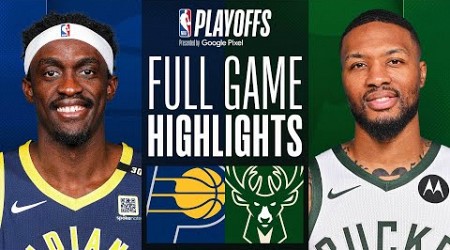 #6 PACERS at #3 BUCKS | FULL GAME 1 HIGHLIGHTS | April 21, 2024
