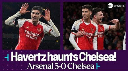 Arsenal 5-0 Chelsea: Kai Havertz haunts former club as Gunners continue title charge 