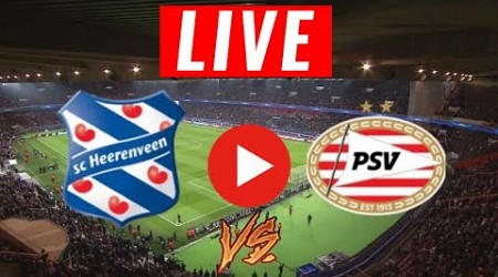 SC Heerenveen vs PSV Eindhoven Netherlands Eredivisie Football LIVE SCORE