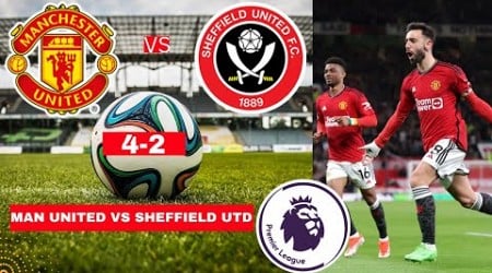 Manchester United vs Sheffield Utd 4-2 Live Premier League Football EPL Match Score Highlights FC