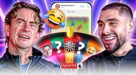 Maupay reveals HILARIOUS team WhatsApp messages | Thomas Frank &amp; Neal Maupay | Wheel of Truth