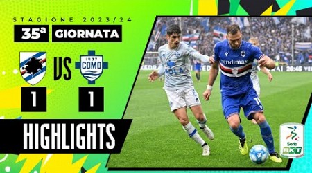 Sampdoria vs Como 1-1 | Il Doria spinge, punto d&#39;oro per il Como | HIGHLIGHTS SERIE BKT 2023 - 2024