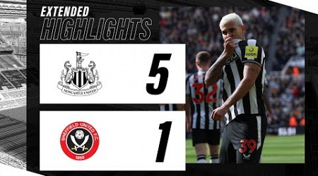 Newcastle United 5 Sheffield United 1 | EXTENDED Premier League