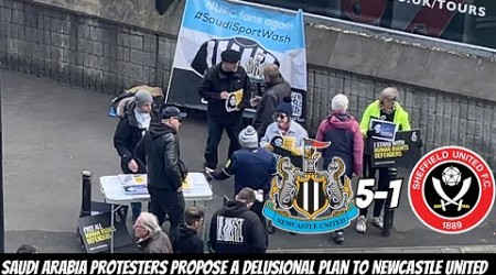 Newcastle RELEGATE Sheffield United 5-1 match vlog + DELUDED SAUDI ARABIA PROTEST PLANS