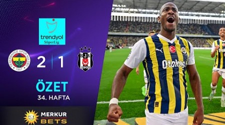 Merkur-Sports | Fenerbahçe (2-1) Beşiktaş - Highlights/Özet | Trendyol Süper Lig - 2023/24