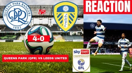 Queens Park Rangers QPR vs Leeds United 4-0 Live EFL Championship Football Match Score Highlights FC