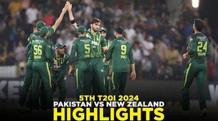 Full Highlights | Pakistan vs New Zealand | 5th T20I 2024 | PCB | M2E2A