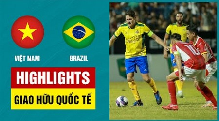 Highlights: Ngôi sao Việt Nam - Ngôi sao Brazil | Độ Mixi quẩy cực căng, bữa tiệc bàn thắng