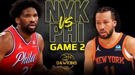 New York Knicks vs Philadelphia 76ers Game 2 Full Highlights | 2024 ECR1 | FreeDawkins