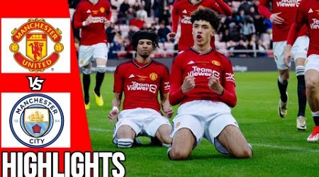 Manchester United vs Manchester City | All Goals &amp; Highlights | U18 Premier League Cup Final