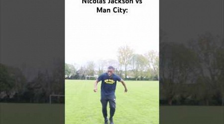 Nicolas Jackson vs Man City in the FA Cup Semi Final… #shorts