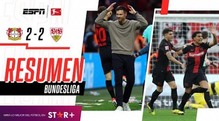 ¡EL CAMPEÓN VOLVIÓ A SALVAR EL INVICTO HISTÓRICO EN LA ÚLTIMA! | Leverkusen 2-2 Stuttgart | RESUMEN