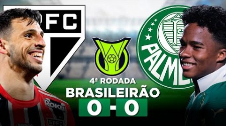 SÃO PAULO 0 x 0 PALMEIRAS Campeonato Brasileiro Série A 2024 4ª Rodada | Narração
