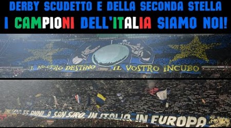 22/04/2024 MILAN - INTER 1 A 2 - IL DERBY DELLA MEMORIA - CN69 IN ACTION...TIFO/COREO/CORTEO DUOMO!!
