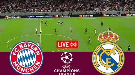 [LIVE] Bayern Munchen vs Real Madrid. UEFA Champions League 23/24 Full Match - VideoGame Simulation