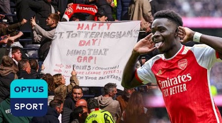 SCENES: Arsenal celebrate Saint Totteringham&#39;s Day in North London