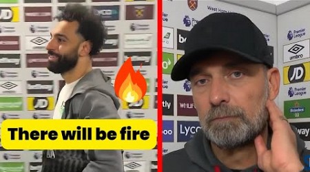 Mo Salah say&#39;s &#39;There will be fire&#39; - Klopp Reaction to Argument on touchline