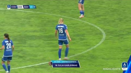 Como Women-Sampdoria 3-1 | Successo per le lombarde firmato Karlernäs | #serieafemminile eBay