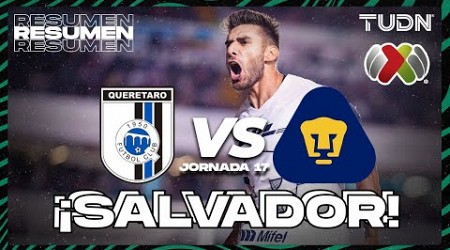HIGHLIGHTS | Querétaro vs Pumas | CL2024 - Liga Mx J17 | TUDN