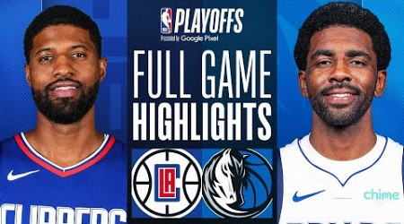 #4 CLIPPERS at #5 MAVERICKS | FULL GAME 4 HIGHLIGHTS | April 28, 2024