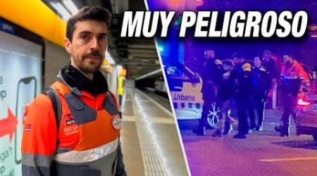 Una NOCHE con un VIGILANTE de SEGURIDAD en el METRO de BARCELONA