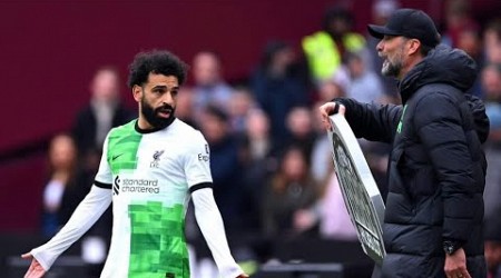 خلاف بين محمد صلاح ويورجن كلوب لحظة دخولة مباراة وست هام وليفربول بالدوري الإنجليزي