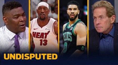 Jayson Tatum injured on Bam Adebayo&#39;s post-whistle play in Celtics Game 4 win vs. Heat | UNDISPUTED