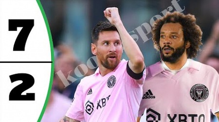 Messi Super Hattrick - Inter Miami vs Nashville 7-2 - Marcelo Debut - All Goals &amp; Highlights 2024