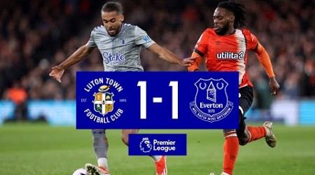 LUTON TOWN 1-1 EVERTON: Premier League highlights