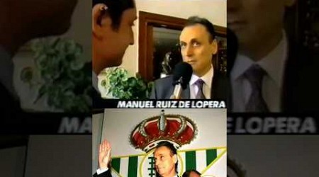 Pedrerol entrevistó a Lopera con el Cristo del Gran Poder presente antes de un Betis Sevilla #shorts