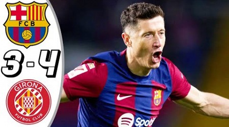 Barcelona vs Girona 3-4 - All Goals &amp; Highlights - 2024