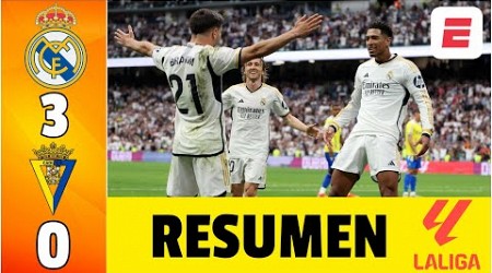 REAL MADRID CAMPEÓN. Páliza al CÁDIZ 3-0 . Goles de Brahim Díaz, JUDE BELLINGHAM y JOSELU | La Liga