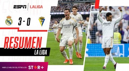 ¡EL MERENGUE GOLEÓ EN EL BERNABÉU Y ESTÁ A UN PASO DE SER CAMPEÓN! | Real Madrid 3-0 Cádiz | RESUMEN