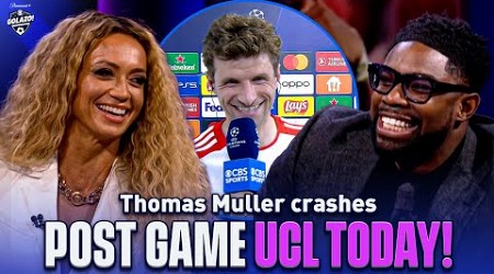 Thomas Muller crashes post-game show with Abdo, Henry, Carragher &amp; Richards | UCL Today | CBS Sports