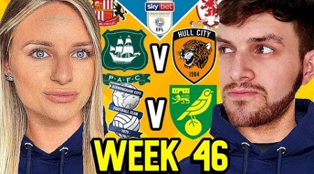 CHAMPIONSHIP PREDICTIONS WEEK 46