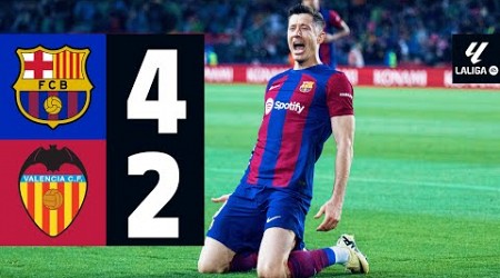 FC BARCELONA 4 vs 2 VALENCIA | LALIGA 2023/24 MD33