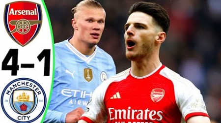 Arsenal vs Manchester City 4-1 - All Goals and Highlights - 2024 