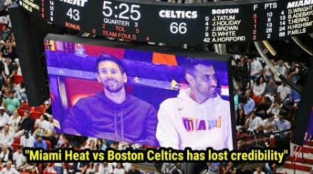 Unexpected! Lionel Messi&#39;s Surprise Appearance at Miami Heat vs. Boston Celtics Game Shocks Fans!