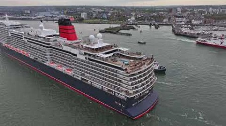 Cunard Cruise Ship Queen Anne Maiden Call Southampton 30th April 2024