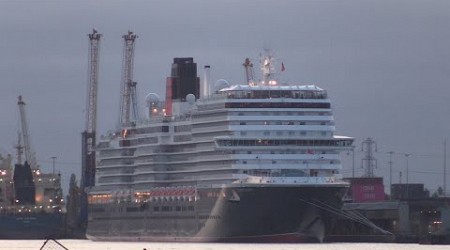 QUEEN ANNE MAIDEN VOYAGE FROM SOUTHAMPTON &amp; FIREWORKS 03/05/24