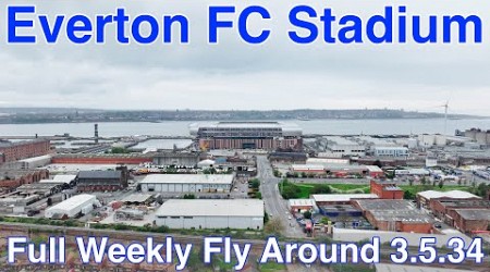 NEW Everton FC Stadium at Bramley Moore Dock. A Full FlyAround!