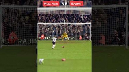 West Hal Vs Everton Penalty Shootouts #viral #youtubeshorts #shprtsfeed #westham #everton #soccer