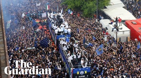 &#39;Most beautiful Scudetto&#39;: Inter fans line Milan streets for victory parade