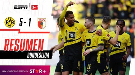 ¡GOLAZO Y DOS ASISTENCIAS DE REUS EN LA PALIZA NEGRIAMARILLA! | B. Dortmund 5-1 Augsburgo | RESUMEN