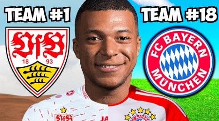 Was wäre, wenn MBAPPÉ bei jedem BUNDESLIGA CLUB spielen würde? 