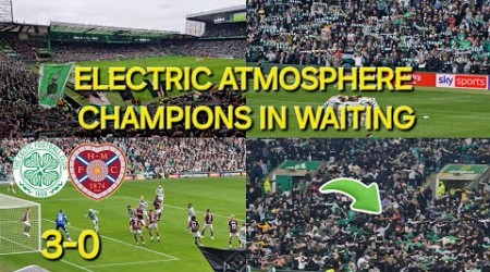 CELTIC 3-0 HEARTS / ATMOSPHERE HIGHLIGHTS &amp; GOALS / ONE STEP CLOSER TO THE TITLE