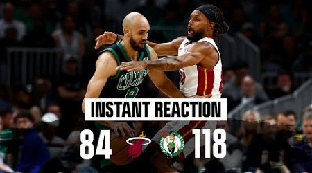 INSTANT REACTION: Celtics crush Heat to clinch series, Mike Gorman calls final game