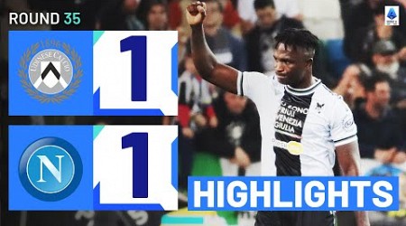 UDINESE-NAPOLI 1-1 | HIGHLIGHTS | Success rescues late draw for Udinese | Serie A 2023/24